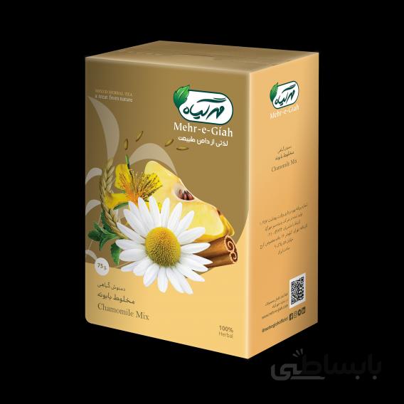 دمنوش مخلوط بابونه مهر گیاه