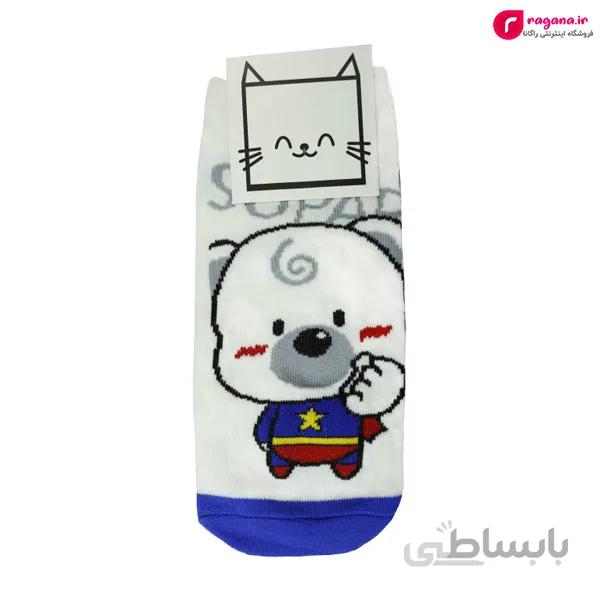 جوراب زنانه مچی طرح خرس کد R215370