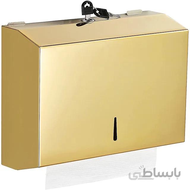 مخزن دستمال استیل طلایی G40