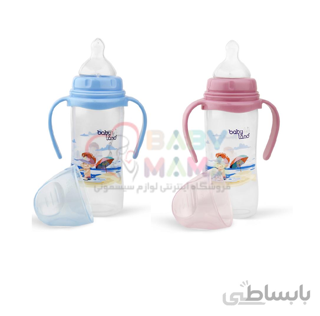 شیر خوری ارتدنسی ضد قطره ۳۰۰ میلی لیتری بیبی لند مدل ۴۰۷ سایز ۳
