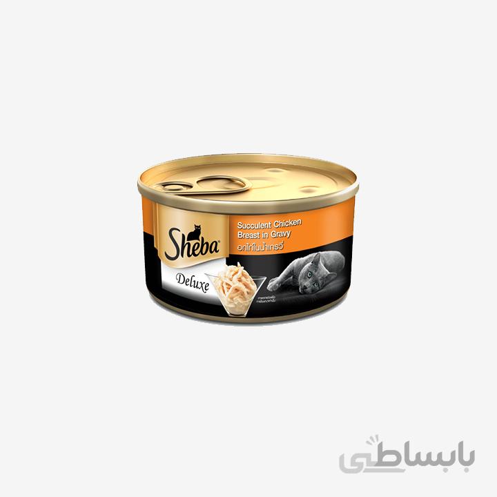 کنسرو شبا با تکه ها ریز گوشت مرغ SHEBA Chicken with Finer Flakes