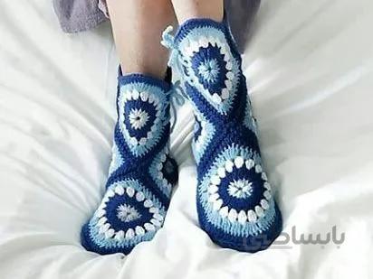نیم بوت بافتنی زنانه مدل sidraکدMM-YY