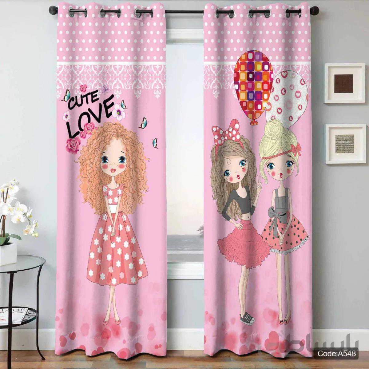 پرده پانچی چاپی کد A548