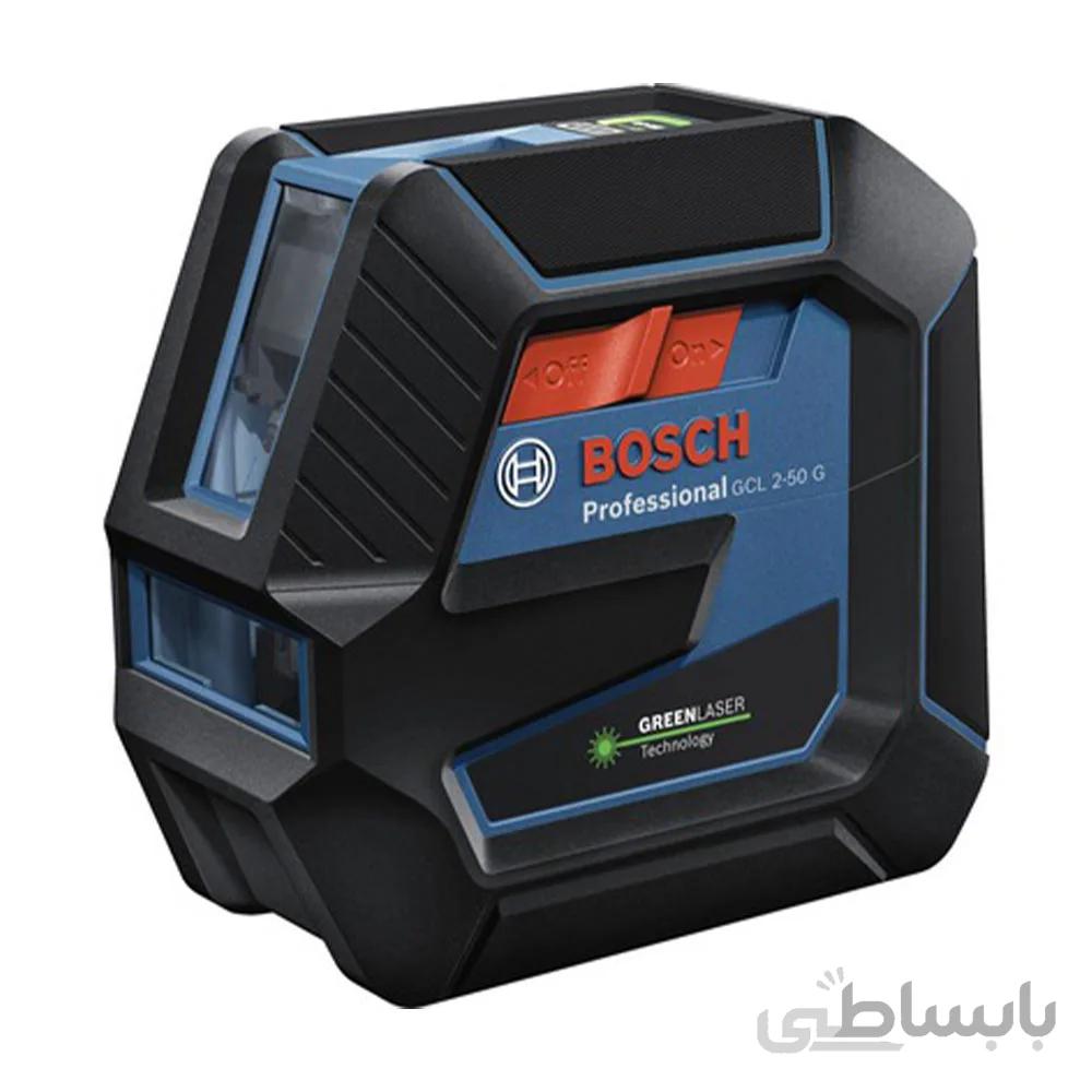 تراز لیزری ترکیبی بوش نور سبز همراه با پایه مدل GCL 2-50 G