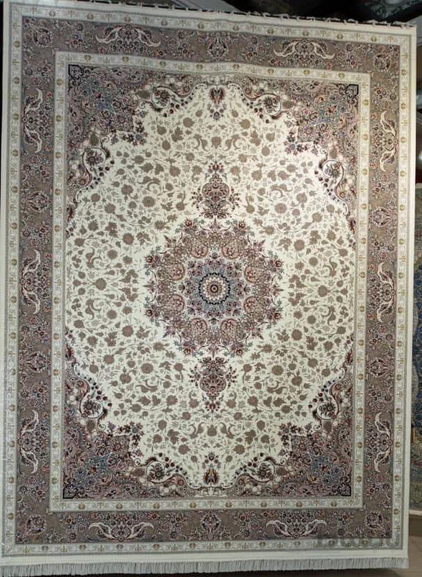 فرش قالی سلیمان طرح پونه کرم