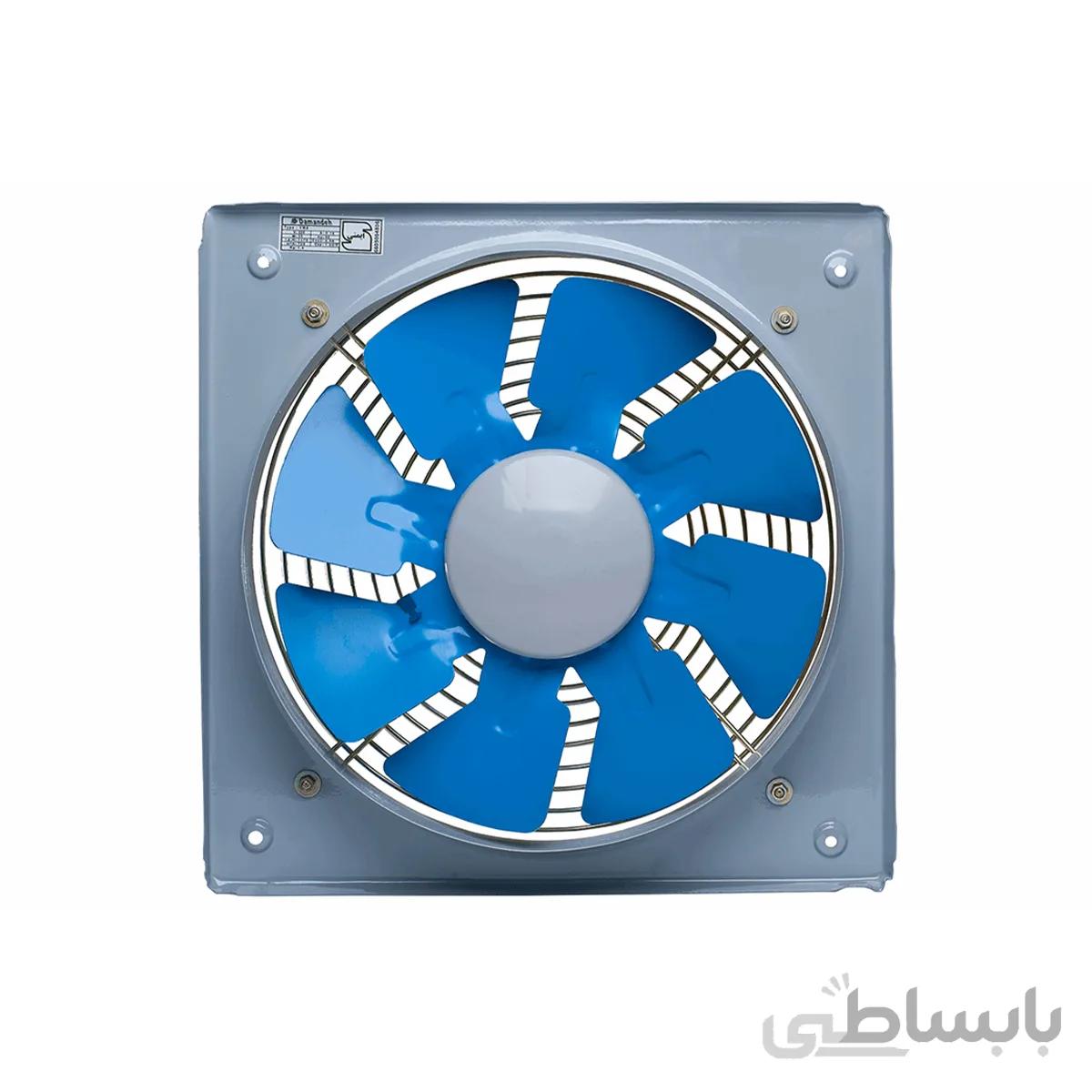 هواکش خانگی فلزی دمنده سایز 12 مدل VMA -12S2S ا Damande Plate Mounted Axial Extract Fan with metallic propeller