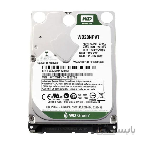 026- هارد لپ تاپ وسترن HDD Internal 2.5inch 1TB
