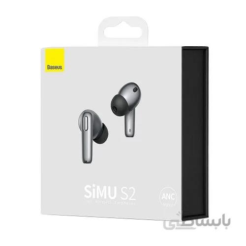 هندزفری بلوتوث بیسوس Baseus SIMU S2 Earphones NGS2-0G ا Baseus S2 SIMU ANC TWS Bluetooth Earphones NGS2-0G