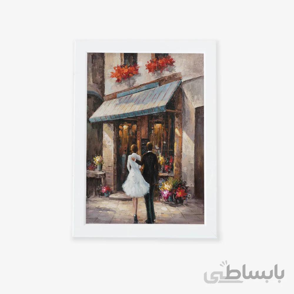 تابلو طرح رنگ روغن