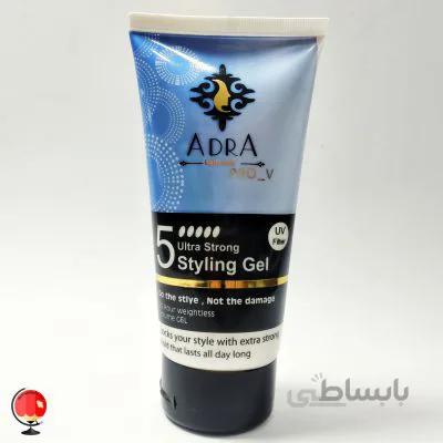 ژل حالت دهنده فوق العاده قوی مو آدرا (ADRA) مدل Ultra Strong Styling Gel حجم 150 میلی لیتر