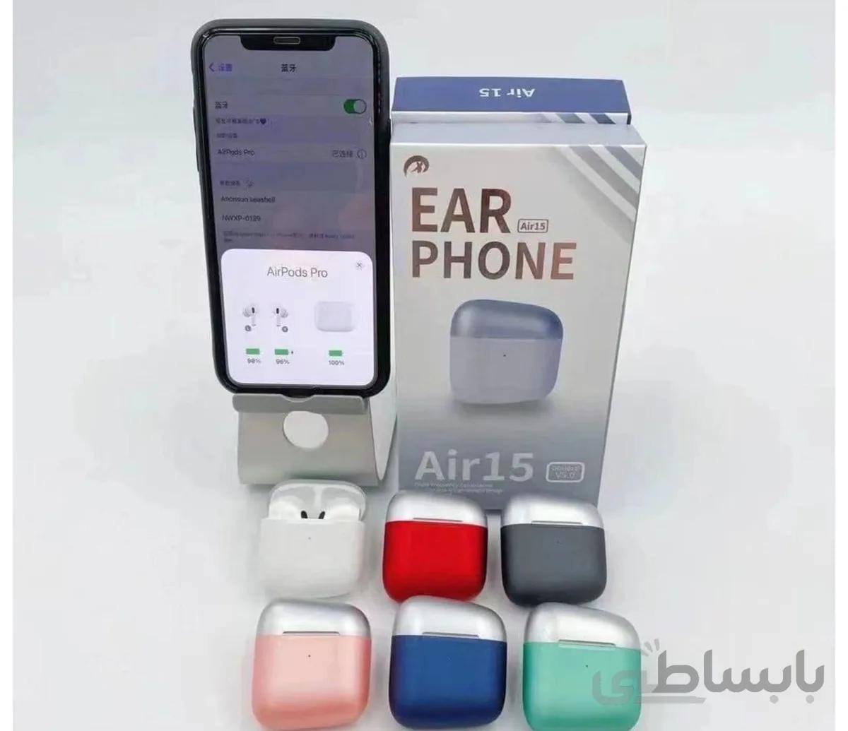 هدفون بی سیم TWS مدل AIR15 ا TWS AIR15 WIRELESS
