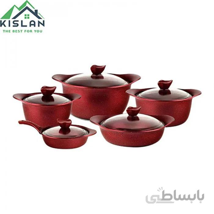 سرویس قابلمه 10 پارچه وایکینگ زرشکی