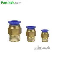 اتصال مستقیم پنوماتیک (فیتینگی) 12 به 3/8 اینچ ا Partineh.com