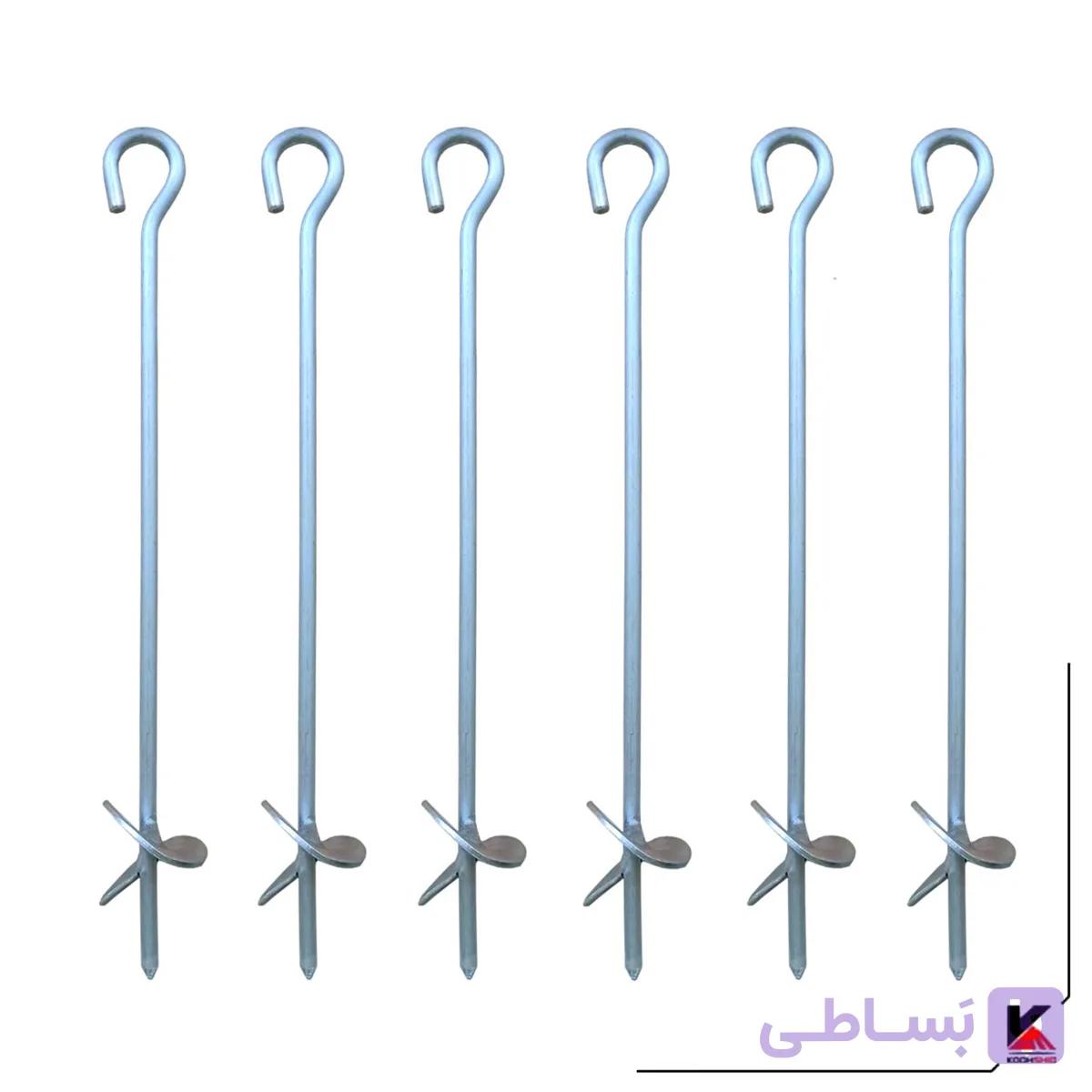 میخ چادر MK320 F بسته 6 عددی