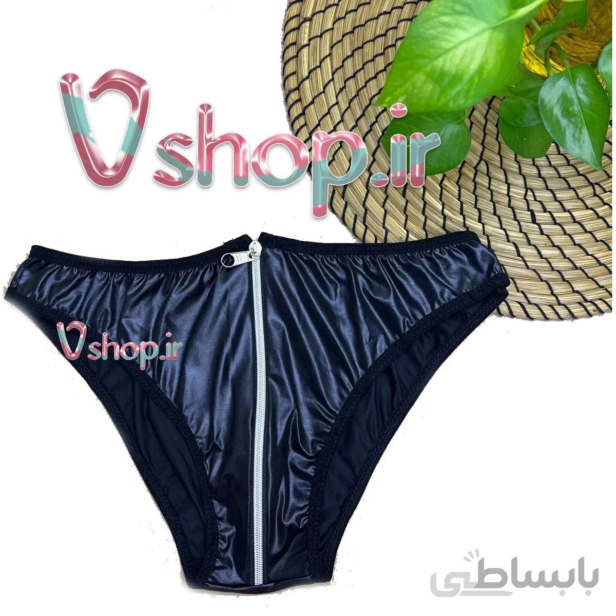 شورت لاتکس زیپ دار