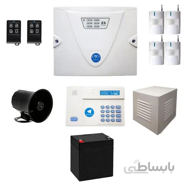 پک دزدگیر اماکن بیسیم کلاسیک با تلفن کننده سیم کارتی