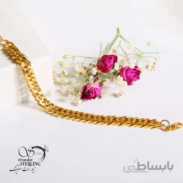 دستبند زنانه طرح طلا کد 181469