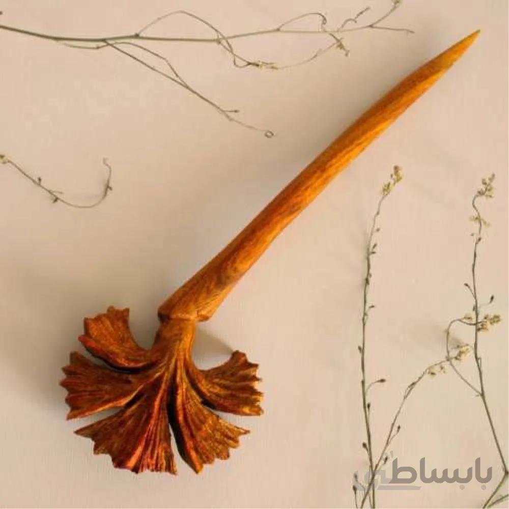 گیره مو دستساز طرح کالا گل میخک