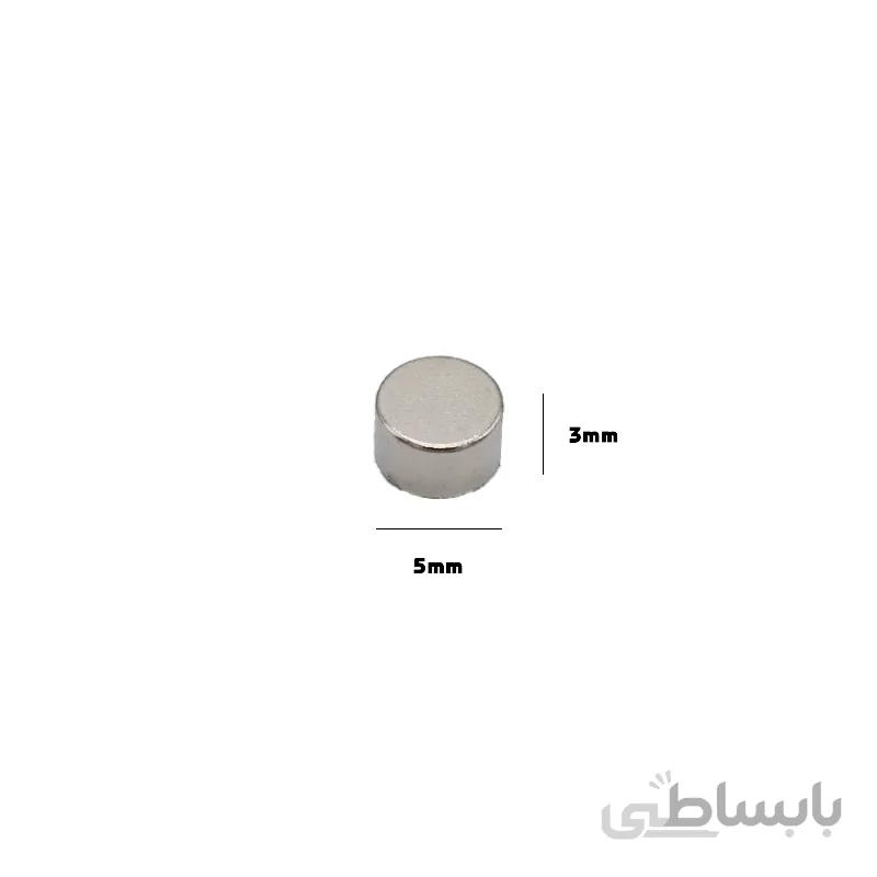 آهنربا نئودیمیوم دیسکی 3*5 میلیمتر گرید 42