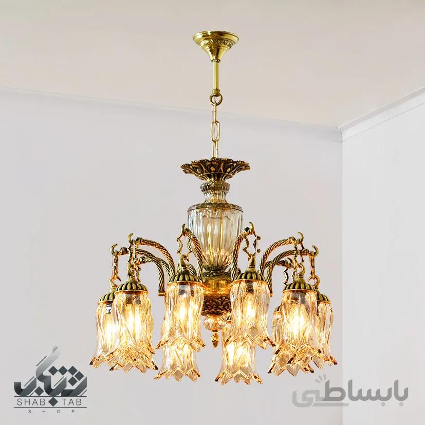 لوستر آویز ده شعله کد 2776