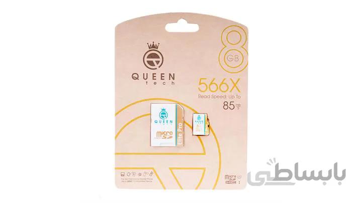 کارت حافظه microSDXC کوئین تک مدل Elite pro 566X کلاس 10 استاندارد UHS-I U1 سرعت 85MBps ظرفیت 8 گیگابایت به همراه آداپتور SD