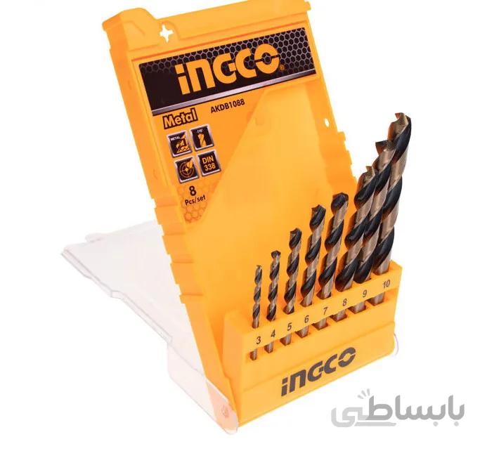 ست مته کبالت 8 عددی اینکو مدل AKDB1088