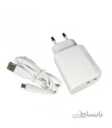 شارژر فست میکیا مدل MA02 به همراه کابل میکرو یو اس بی
