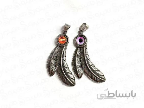 گردنبند مردانه پر و چشم اژدها jewellery-10010