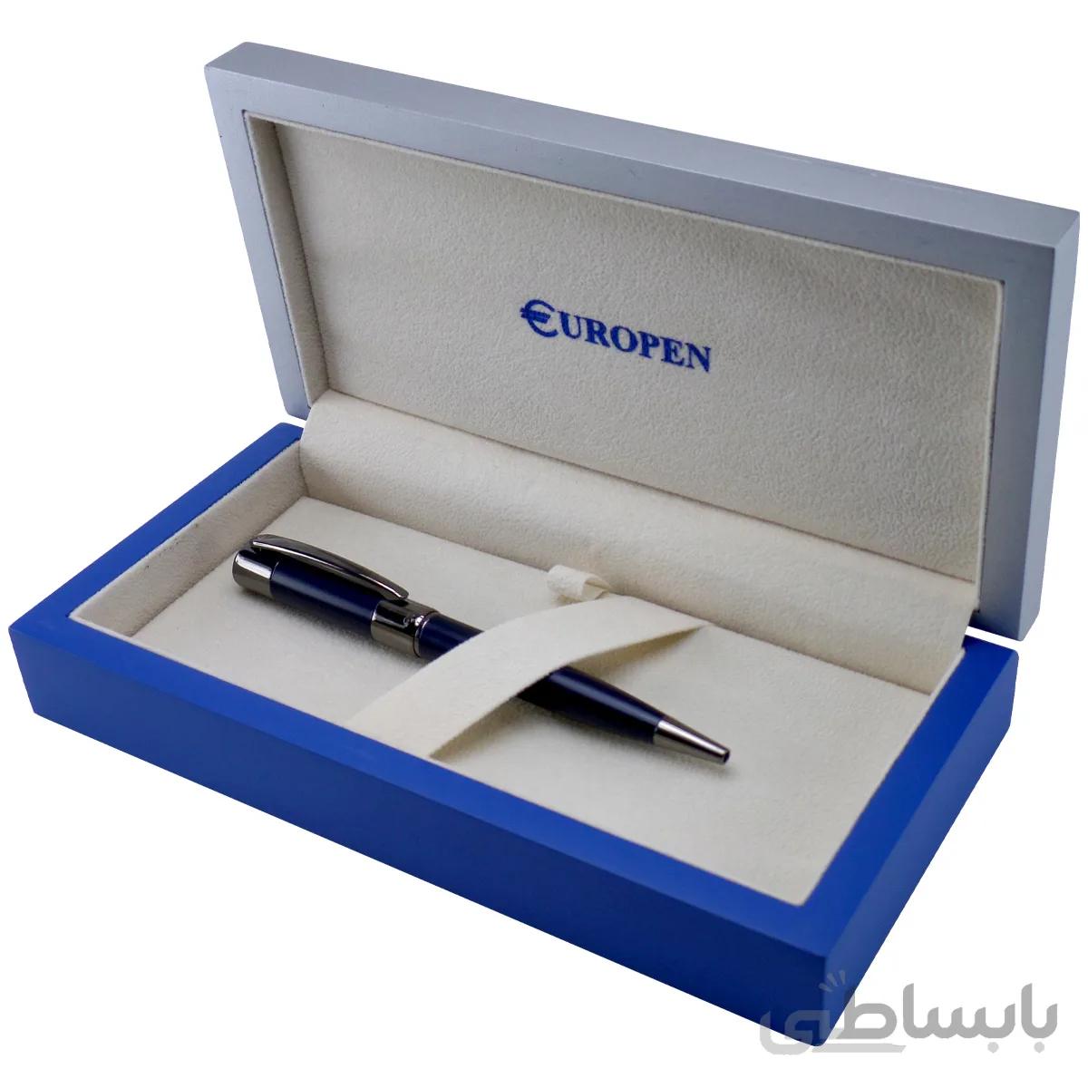خودکار پیچی استیل یوروپن مدل دارک ا Europen dark Ballpoint Pen - with Steel Body