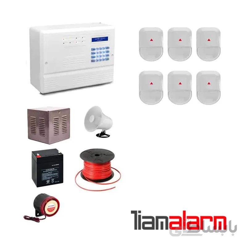 پکیج دزدگیر اماکن باسیم وزنی مدل فایروال سیم کارتی و تلفنی F10N6