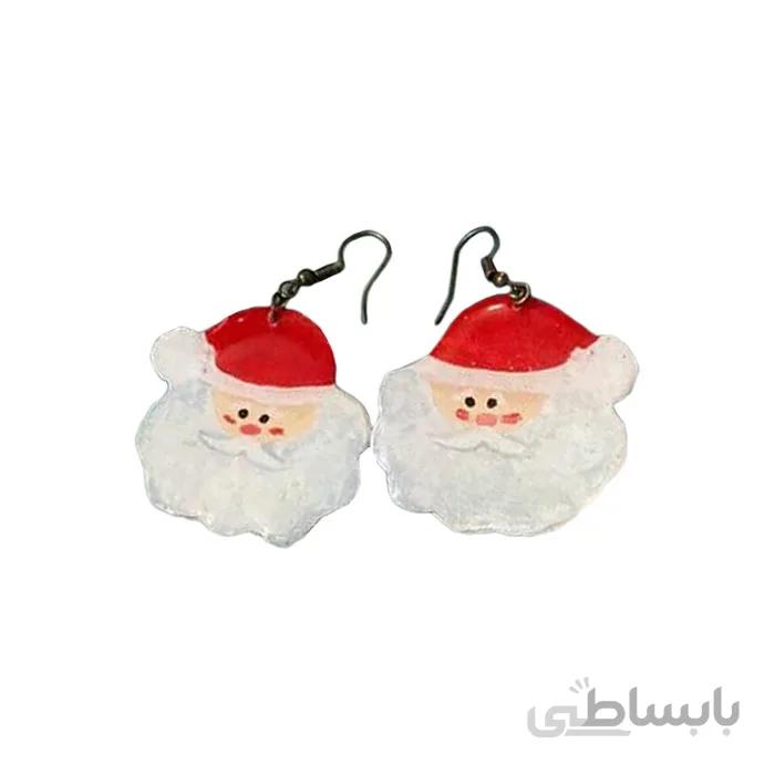 گوشواره زنانه طرح بابا نوئل Santa clause