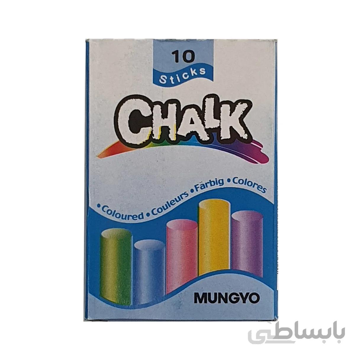 گچ رنگی مانگیو مدل M1 بسته 10 عددی