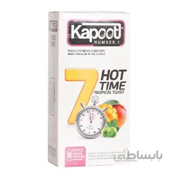 کاندوم 12 عددی فروتی تایم یک ساعته 7 کاره گرم کاپوت