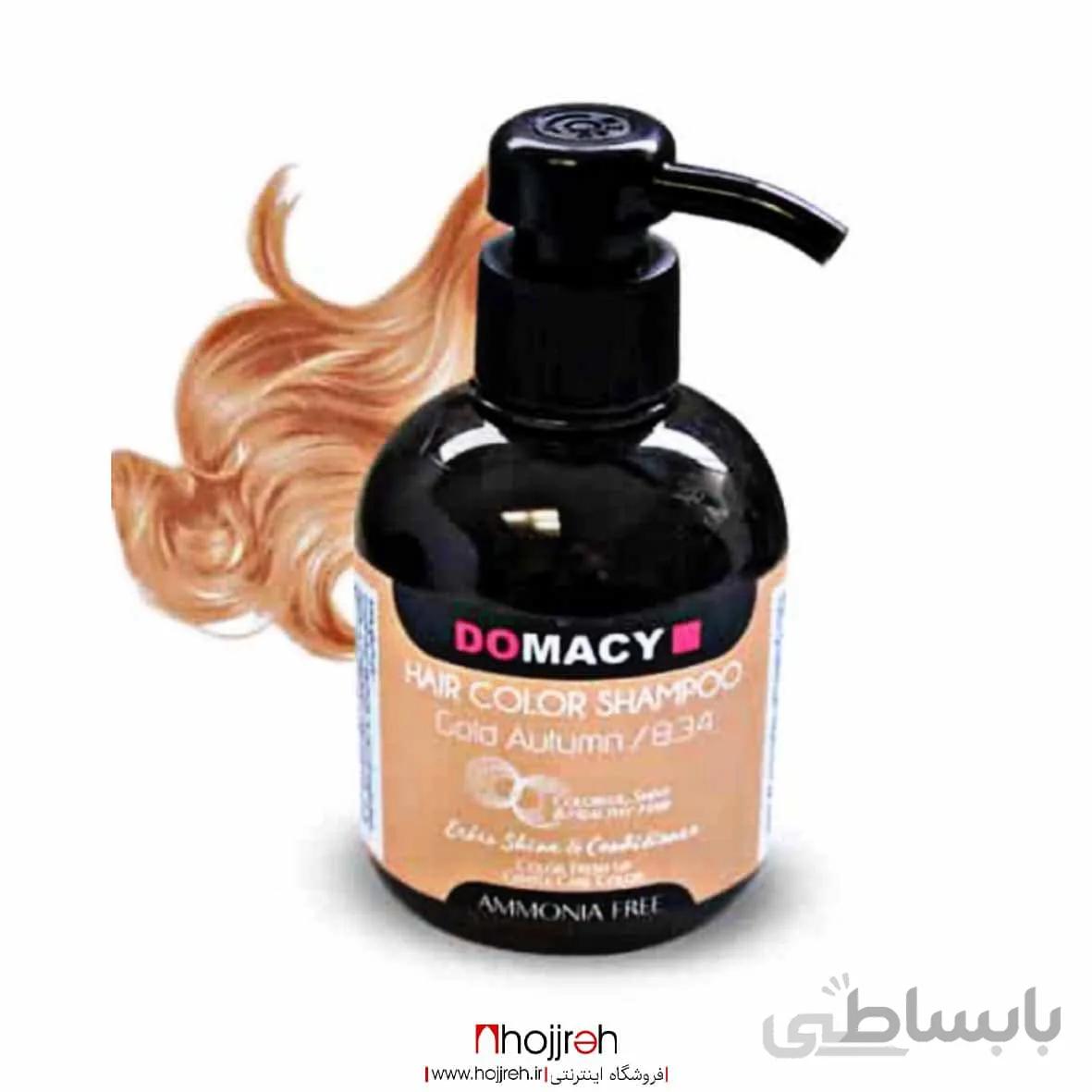 شامپو رنگساژ دوماسی حجم ۳۰۰ میل شماره ۸/۳۴ رنگ طلایی پاییزی کد R245