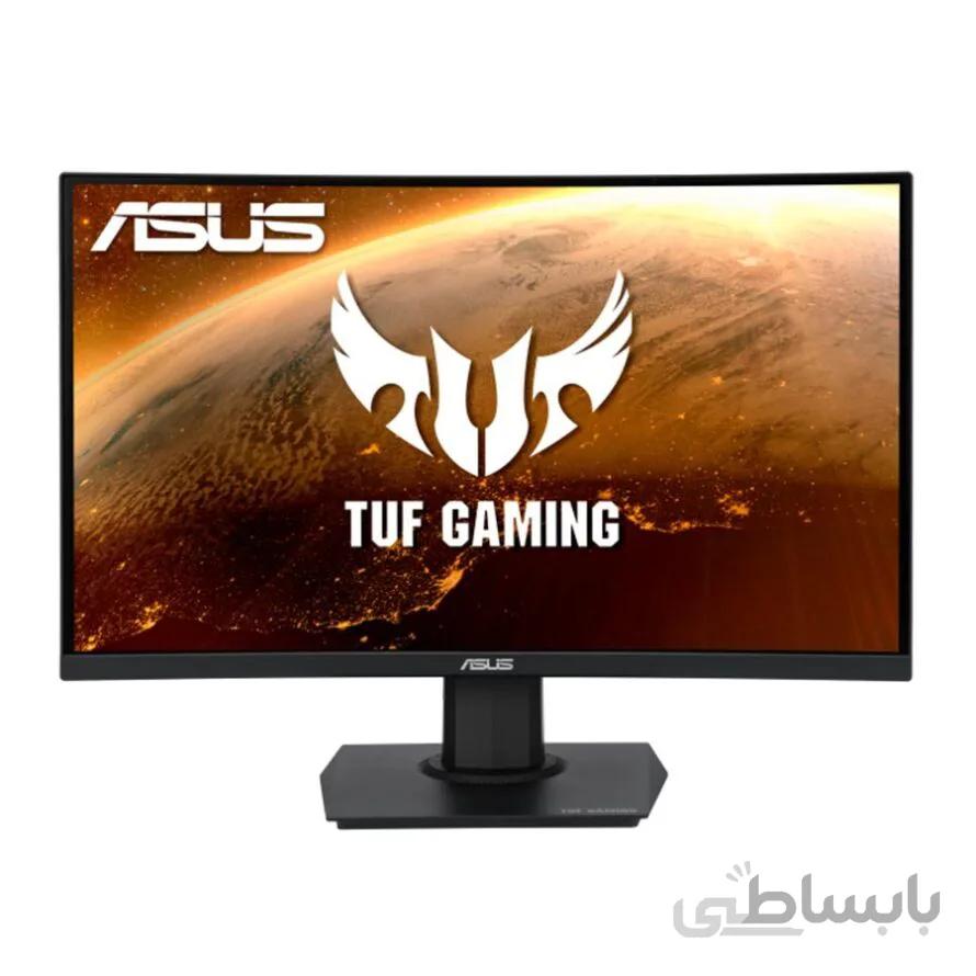 مانیتور گیمینگ 23.6 اینچ خمیده ایسوس مدل TUF GAMING VG24VQE ا ASUS TUF GAMING VG24VQE 23.6Inch FHD Curved Gaming Monitor