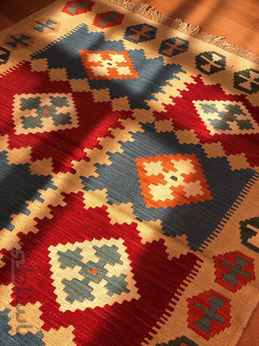 گلیم دو رو دستبافت رج code 228H ا Persian handmade kilim