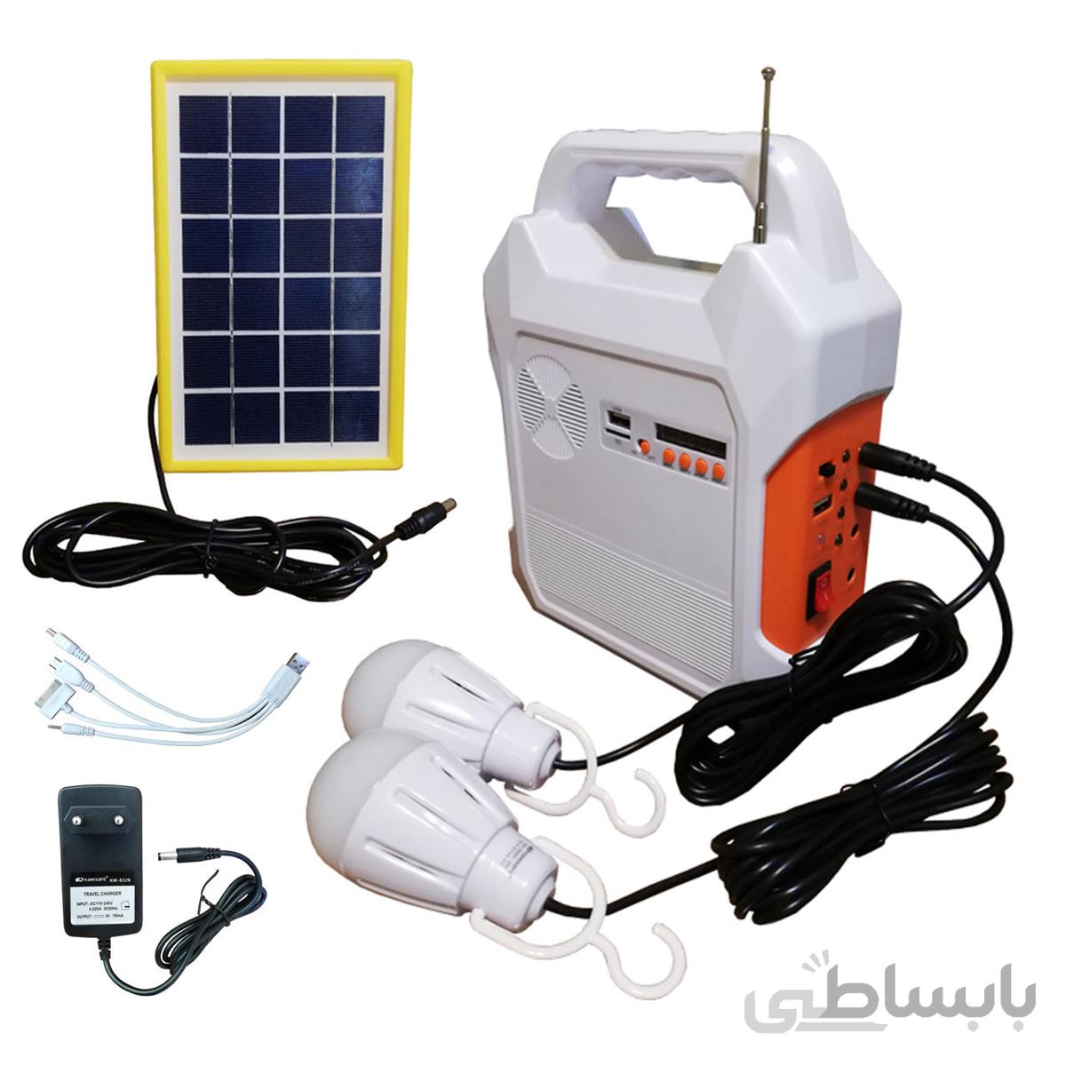 پاوربانک خورشیدی چند منظوره کامیسیف KM-915 ا Multi-Function Mobile Power KM-915