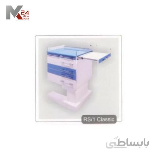 روتور 4 کشو کلاسیک همراه با شیشه رویه و سینی بغل + حفاظ UV + دستگیره استیل RS1 Classic