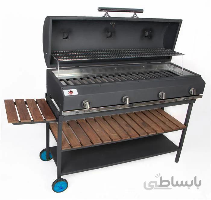 کباب پز گازی حسینی مدل آرین ا ابعاد : 40 × 120 سانتی متر