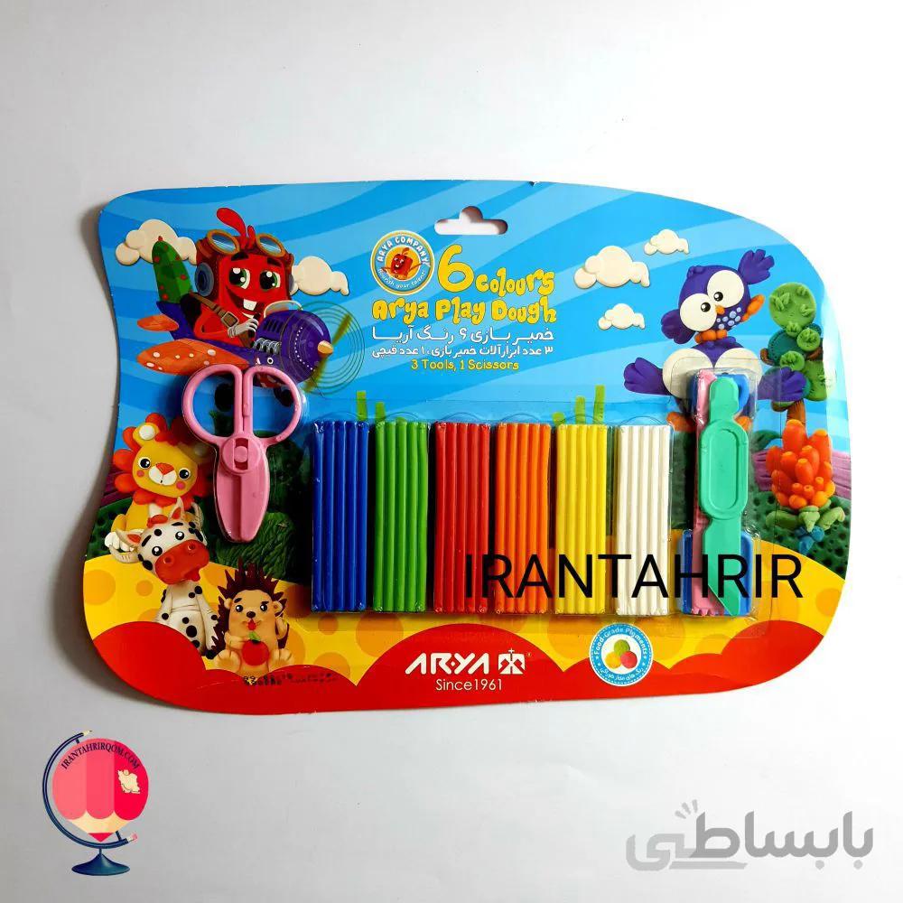 خمیر بازی 6 رنگ آریا روکارتی
