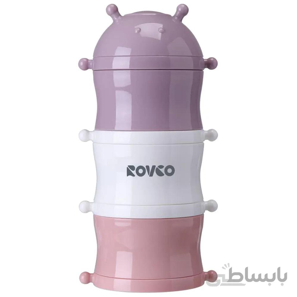 ظرف نگه داری غذا و شیر خشک رووکو Rovco سه طبقه نوزاد کالباسی