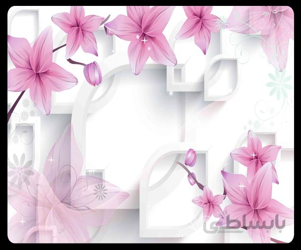 پوستر گل سه بعدی 034