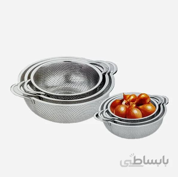 ست آبکش استیل 6 پارچه پانچی یونیک str-106