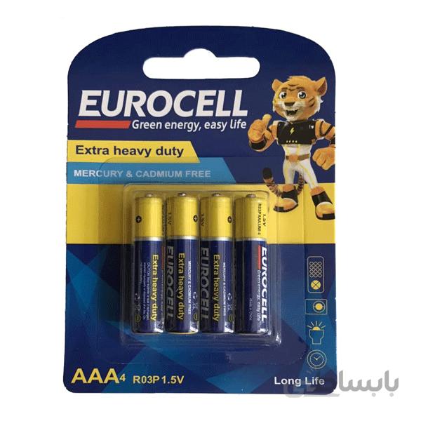 باتری نیم قلمی Eurocell Extra heavy Duty Alkaline کارتی - 4 عددی