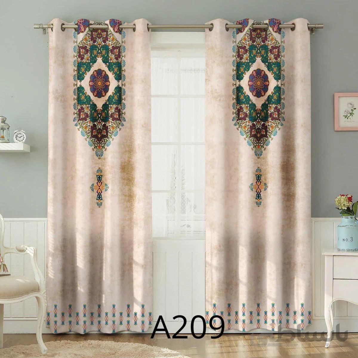 پرده چاپی طرح کلاسیک کد A209