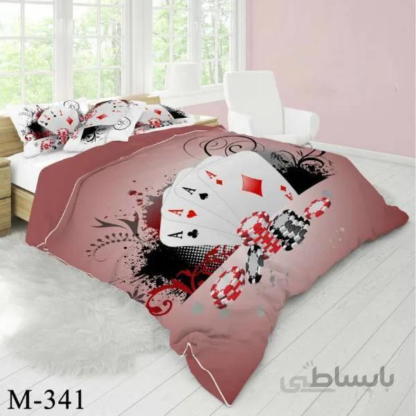 روتختی سه بعدی ساتن ابریشم ترک طرح مدرن - کد M 341