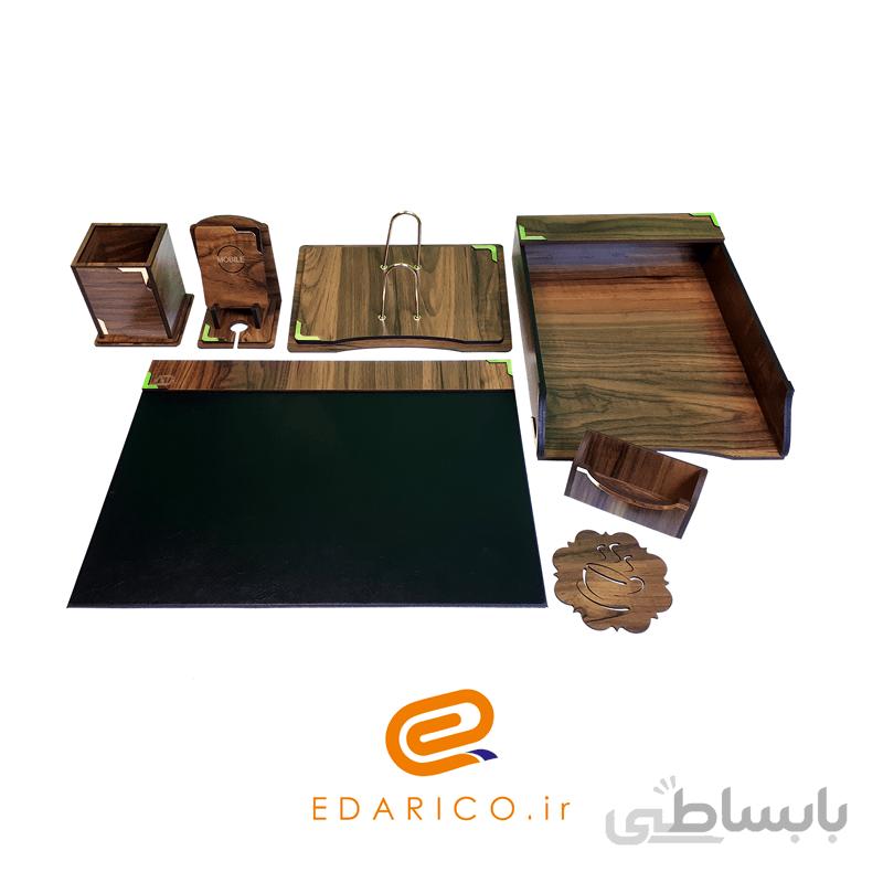ست اداری رومیزی کارمندی چوبی آونگ دکو A703