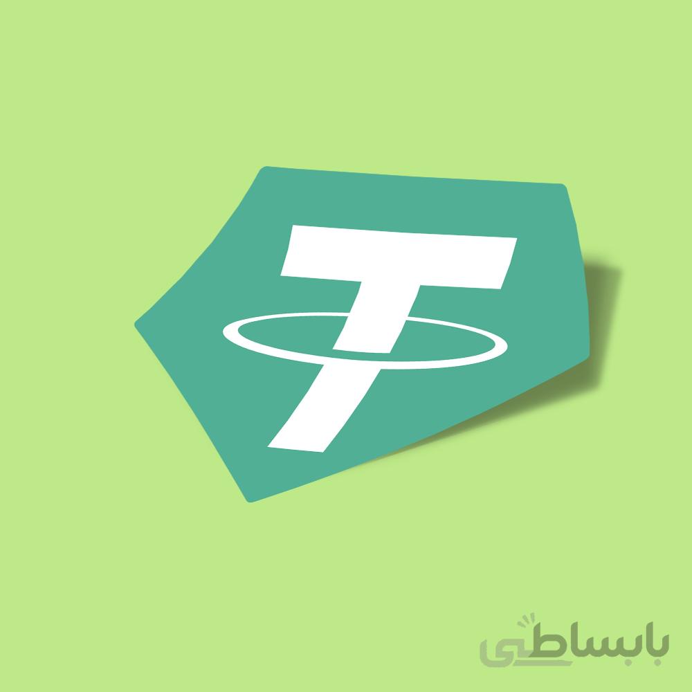 استیکر tether-usdt-logo