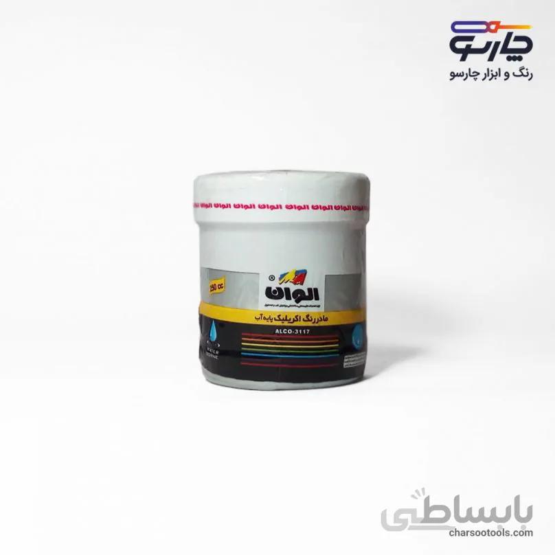 رنگ اکرلیک نقره ای 250cc الوان کد593