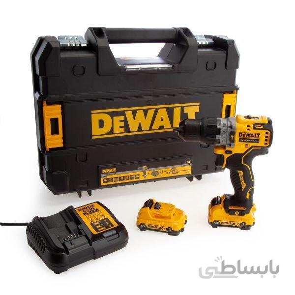 دریل پیچ گوشتی چکشی شارژی موتور براشلس 12 ولت دیوالت مدل DCD706D2-GB12V XR